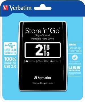 Verbatim Store 'n' Go externe harde schijf 2,05 TB 5400 RPM Micro-USB B 3.2 Gen 1 (3.1 Gen 1) Zwart
