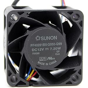 PF40281BX-Q050-Q99 4cm 4028 12V 7.20W server power cooling fan