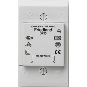 Beltransformator - Honeywell (Opbou - 8V/1 - Overspanningsbeveiliging)