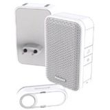 Insteekgong - Wit - Kunststof - 868 MHz Frequentie - 150 m Bereik