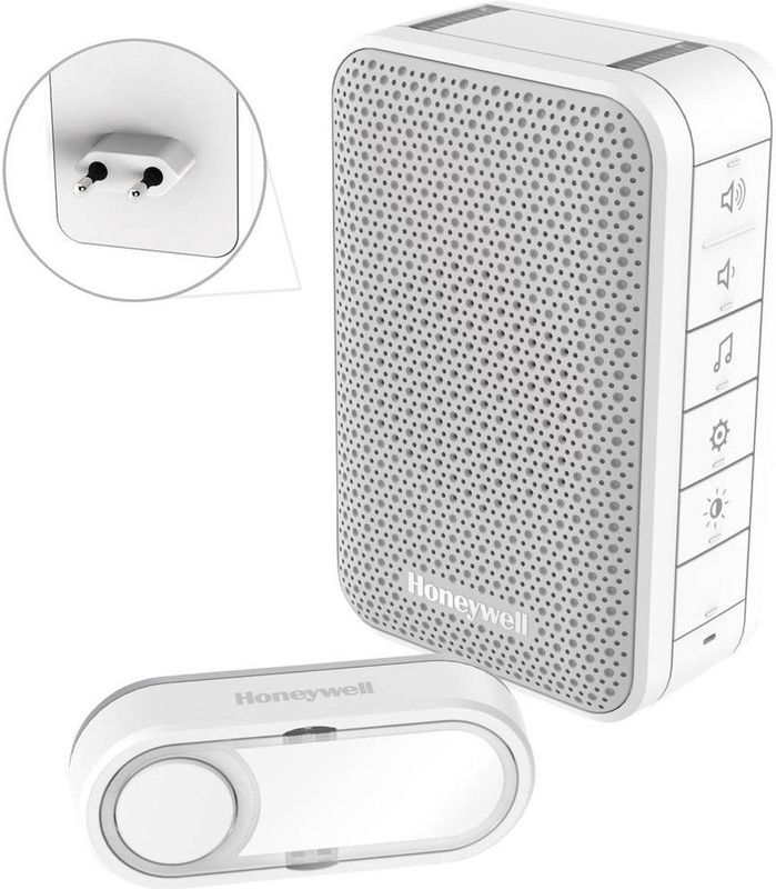 Honeywell Home - DC313SP2 - Plug-in Deurbel - Wit - Draadloos bereik 150 m