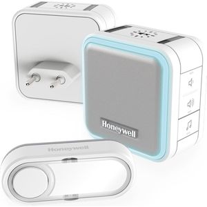 Honeywell - DC515SHGP2 - Draadloze Deurbel met 2 Ontvangers - Wit