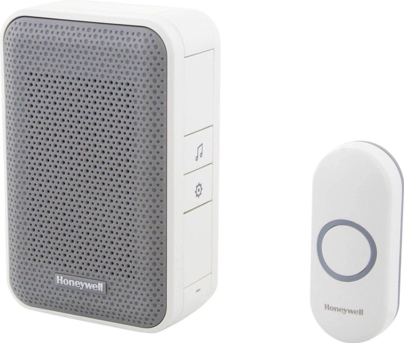 Honeywell - DC311N - Draadloze Deurbelset - Draagbaar - Wit