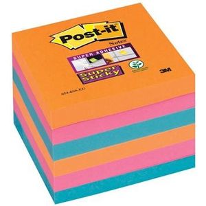 Post-it Super Sticky notes Bangkok, ft 76 x 76 mm, 90 vel, pak van 6 blokken