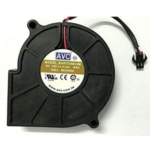 BA07530B24M 7530 DC24V 0.22A 2-wire Centrifugal blower Turbine cooling fan