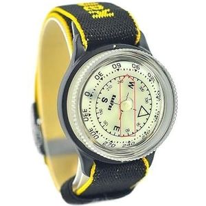 Polsband-waarnemingskompas, waterdicht, lichtgewicht buitentrekking, jacht, wandelen/met extra krachtig lichtgevend kompas (Color : Basic)