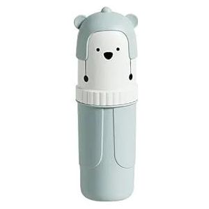 Draagbare tandenborstelhouder Doos Reizen Tandenborstel Cup Mondwater Cup Tandpasta Opslagcontainer Badkamer Outdoor Benodigdheden (Color : Little Bear Blue)