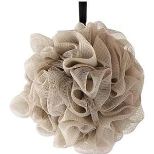 Zachte gaasbadsponsballen Lichaamsreiniging Exfoliërende badballen Nylon reinigingsborstel Badrookwolken Badbloem (Size : Khaki)