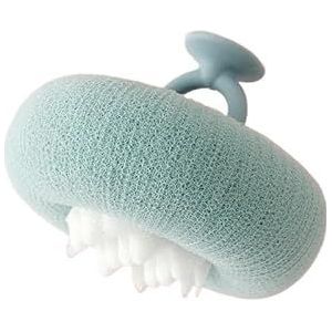 3D-Honingraat Zonnebloem Badhanddoek Scrub Badmassage Badbal met zuignap Doucheborstel Terugwrijven Badspons Peeling (Size : Green)