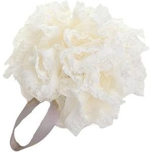 1PC Leuke Kant Zeep Spons Bad Bal Bad Scrub Bad Lichaam Spons Scrub Kleurrijke Duurzame Massage Borstel (Size : White)