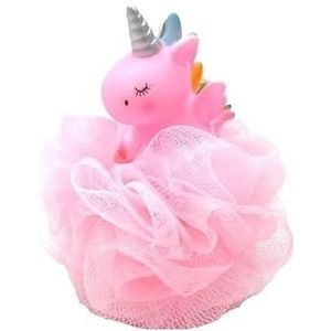 1 stuks Badbal Scrub Badbloem Spons Douche Lichaam Zuiverende Bal Mesh Kussen Badspons (Size : Pink)