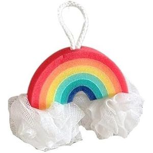 Regenboogvormige badbal Lichaamsexfoliërende badbal Badkamer Douchesponsballen Badkamerspons Persoonlijke lichaamsreiniger