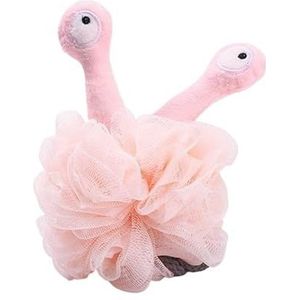 Douchebladerdeeg Kant Exfoliërende Body Cleaner Badbloem Multi-schuim Badspons Zachte Lanyard Badbal (Color : Pink)