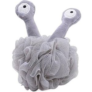 Douchebladerdeeg Kant Exfoliërende Body Cleaner Badbloem Multi-schuim Badspons Zachte Lanyard Badbal (Color : Grey)