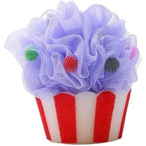 1PC Ijs Leuke Cartoon Badkamer Douche Zachte Mesh Schuim Spons Peeling Scrubber Body Cleaning Mesh Bad Bubble Ballen (Color : C)