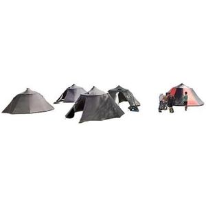Mountain House Large Space Teamactiviteit en Ultralight tent for 10 personen kampeertent zonder trekkingstok (Color : 20D black flysheet)
