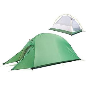 1 Ultralichte 1-persoonstent Draagbare waterdichte 20D 210T Outdoor Wandelen Reizen Strand Vissen Campingtent (Color : Green)