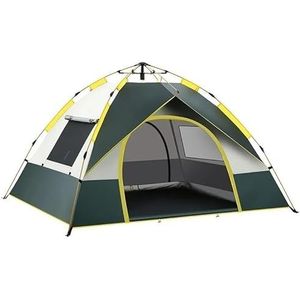 Strand opvouwbare tenten Automatische pop-up tent 1-3 personen Waterdicht winddicht en zonnebrandcrème luifel for buiten kamperen of reizen (Color : Green B)