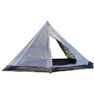 Verbeterde 5M Oversized Piramidetent Met Schoorsteengat Met Sneeuwrok Teepee Tipi Outdoor Camping Tent Onderdak 5-8 personen (Color : Inner Tent A)