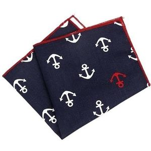 Mannen Katoen Dieren Zakdoek for Man Vis Beer Print Pocket Plein Borst Handdoek Pakken Zakdoeken 25 * 25 cm (Color : IA5390)
