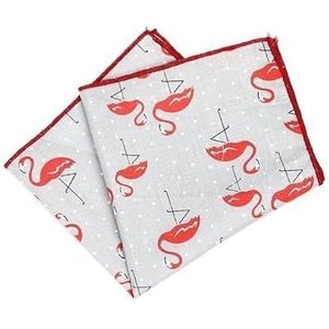 Mannen Katoen Dieren Zakdoek for Man Vis Beer Print Pocket Plein Borst Handdoek Pakken Zakdoeken 25 * 25 cm (Color : IA5372)