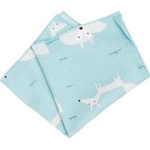 Mannen Katoen Dieren Zakdoek for Man Vis Beer Print Pocket Plein Borst Handdoek Pakken Zakdoeken 25 * 25 cm (Color : IA5370)