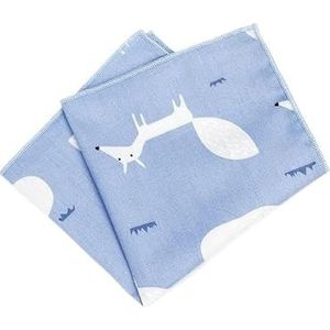 Mannen Katoen Dieren Zakdoek for Man Vis Beer Print Pocket Plein Borst Handdoek Pakken Zakdoeken 25 * 25 cm (Color : IA5367)