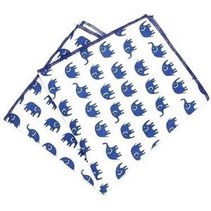 Mannen Katoen Dieren Zakdoek for Man Vis Beer Print Pocket Plein Borst Handdoek Pakken Zakdoeken 25 * 25 cm (Color : IA5364)