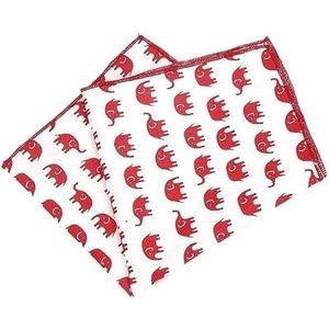 Mannen Katoen Dieren Zakdoek for Man Vis Beer Print Pocket Plein Borst Handdoek Pakken Zakdoeken 25 * 25 cm (Color : IA5362)