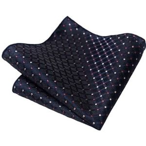 Zijden zakdoek Heren Marineblauw Gestreepte April Pochet for Formeel Banket Zakdoeken Pak Zakdoeken (Color : SP210)