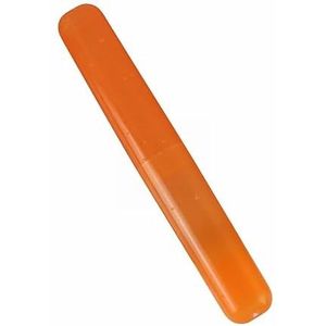 Reistandenborstelkoffer Badkamerbenodigdheden Draagbare tandenborstel Opbergdoos Outdoor Campingaccessoires Stofdicht (Color : Orange)