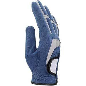 1 stks golfhandschoen stof blauwe handschoen links rechterhand for golfer ademende sporthandschoen driver handschoen merk (Color : For right hand, Size : XL 26)