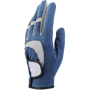 1 stks golfhandschoen stof blauwe handschoen links rechterhand for golfer ademende sporthandschoen driver handschoen merk (Color : For left hand, Size : XXL 27)