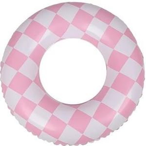 1 Raster PVC-zwemring Volwassen verdikte zwemring Opblaasbaar water for reddingsring (Color : Pink 70)