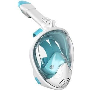 Opvouwbare volledig droge waterdichte anti-condens duikbril Snorkelmaskers for duikbrillen for volwassenen en kinderen ( Color : Green , Size : L/XL )