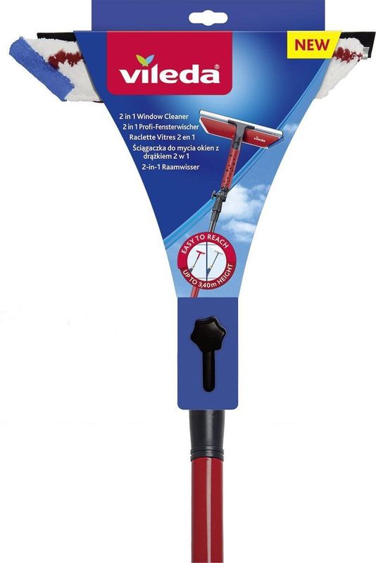 Vileda Raamwissers Active 2-in-1 + Telescopische Steel