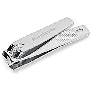 Manicare Nagelknipper, roestvrijstalen middelgrote knipper voor nauwkeurig knippen, professioneel lemmet, duurzaam, ergonomisch, perfect voor tas of reis
