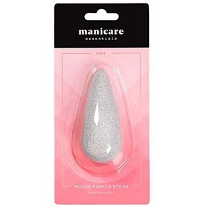 Manicare Muispuimsteen voor het elimineren van een droge huid, voorkomt en verwijdert likdoorns, eelt en gebarsten hielen, exfolieert harde dode huid, pedicureblok, natuurlijke puimsteen, verzacht