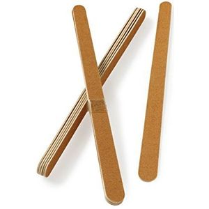 Manicare 12 nagelvijlen voor het vormgeven van natuurlijke nagels, 17 cm lang, dubbelzijdige fijne en grove korrel, duurzaam, voor doe-het-zelf of professionele manicure thuis of pedicure in de salon