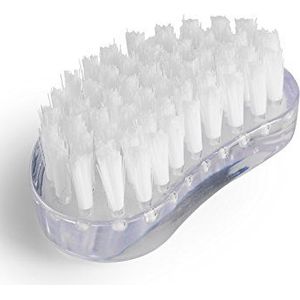 Manicare Plastic nagelborstel, hygiënische hand- en nagelborstel, schrobborstel voor reinigen van vuil en vet onder de nagels, stevige sterke borstelharen, voor vingernagels en teennagels