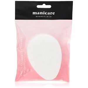 Manicare Facial Exfoliating Sponge, Cleansers Massagers en Exfoliates, Duurzaam en Herbruikbare Face Sponge, Verwijdert Makeup en Face Masks, Deep Pore Cleansing, Gebruik Met Water of Favourite