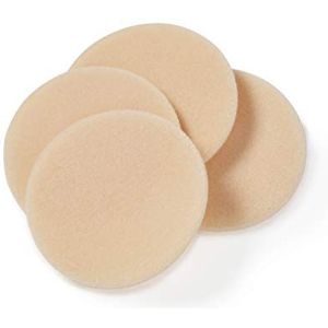 Manicare 4 cosmetische compacte poederdonsjes, latexvrij, wasbaar, herbruikbaar, perfect voor geperst poeder, gemakkelijk te gebruiken voor het vlekkeloos aanbrengen, fixeren en modelleren van make-up