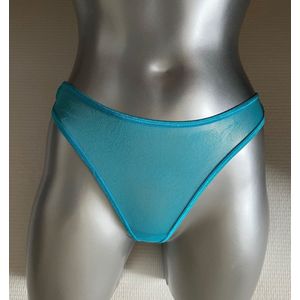 Pretty Polly Slip - String - Katoen Kruisje - Doorzichtig - Medium - Turquoise