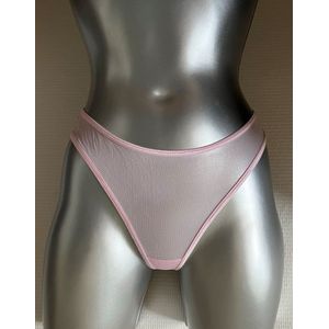 Pretty Polly Slip - String - Katoen Kruisje - Doorzichtig - Small - Licht Roze - Sheer Pink