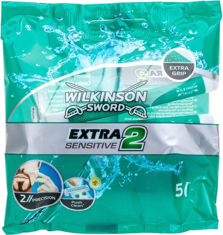 Wilkinson Sword Extra 2 Sensitive Wegwerpscheermesjes - 5 stuks