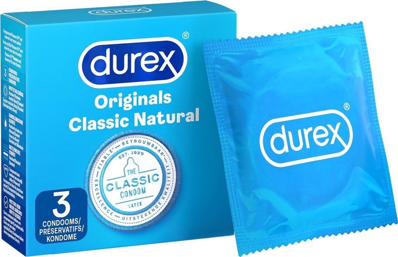 Durex Classic Natural - Condooms - 3 stuks