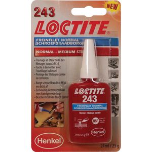 LOCTITE 243 Schroefdraadborgmiddel Blauw 24ml - Medium Sterkte