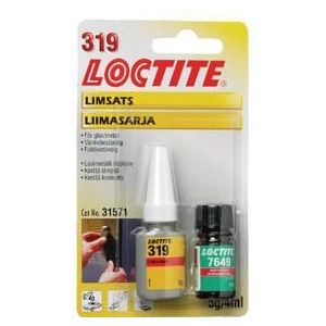 Loctite Ruitenlijm Met Activator 319 & 7649 5 Gr & 4 Ml 2 Stuks