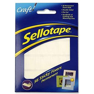 Sellotape Permanent, dubbelzijdig plakband.