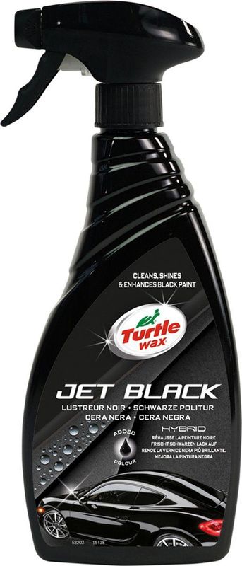 Turtle Wax - Hybrid Jet Black Spray Polish - 500ml - Kleur Verrijkte Formule